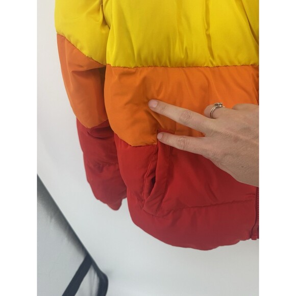 Lego Target Women's M Puffer Jacket Coat Vest Multicolor  Zip Off Sleeves Read - Picture 3 of 13